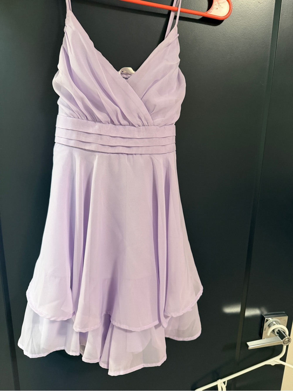 Altar'd State Lilac Tie-Front Chiffon Romper